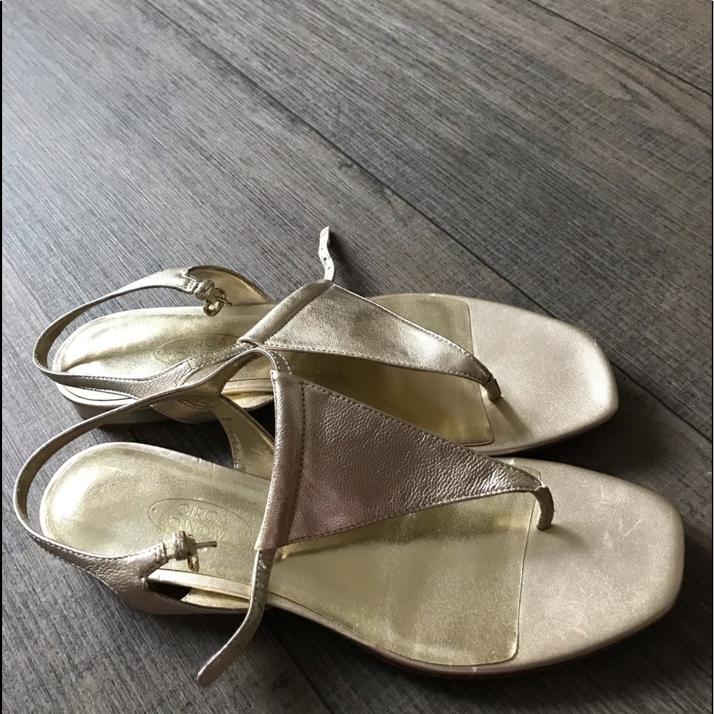 Gold sandals